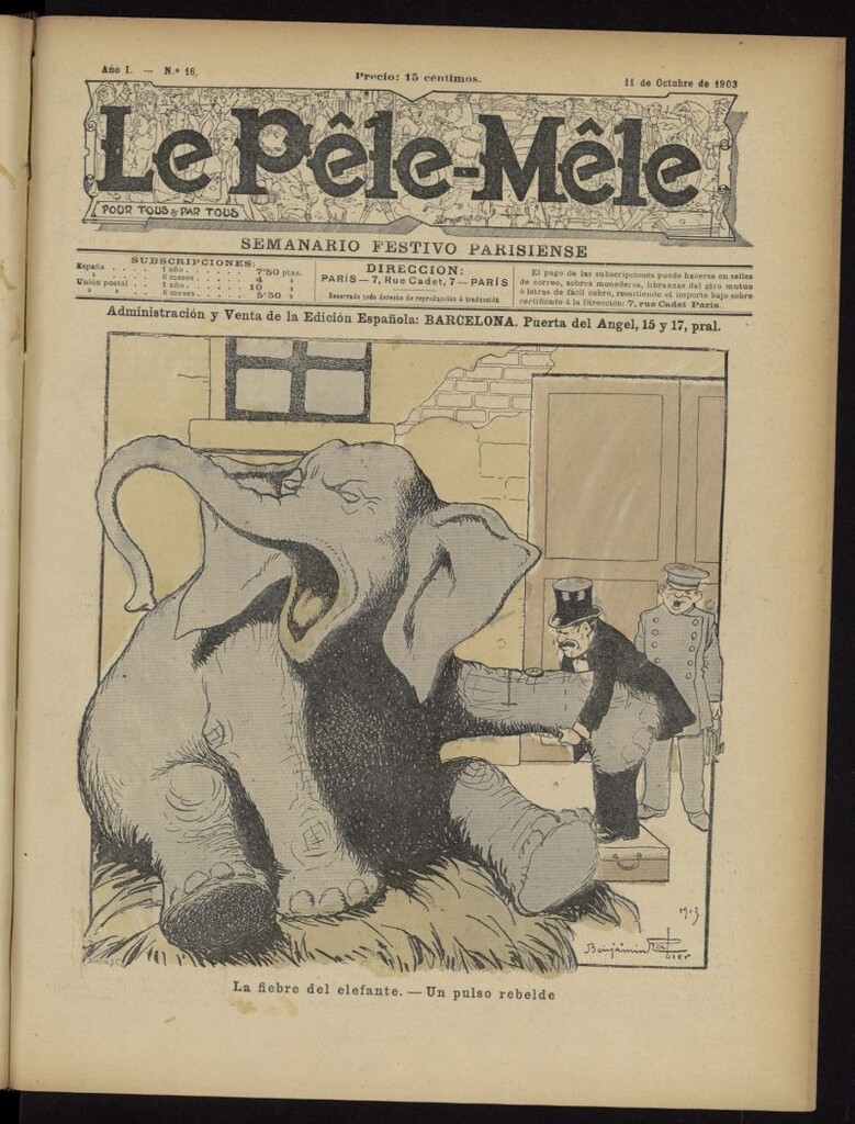 Miniatura de Le Pêle-Mêle del 11 de octubre de 1903, nº 16