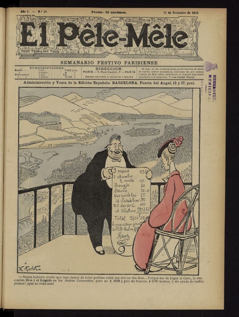 Miniatura de Le Pêle-Mêle del 13 de diciembre de 1903, nº 25