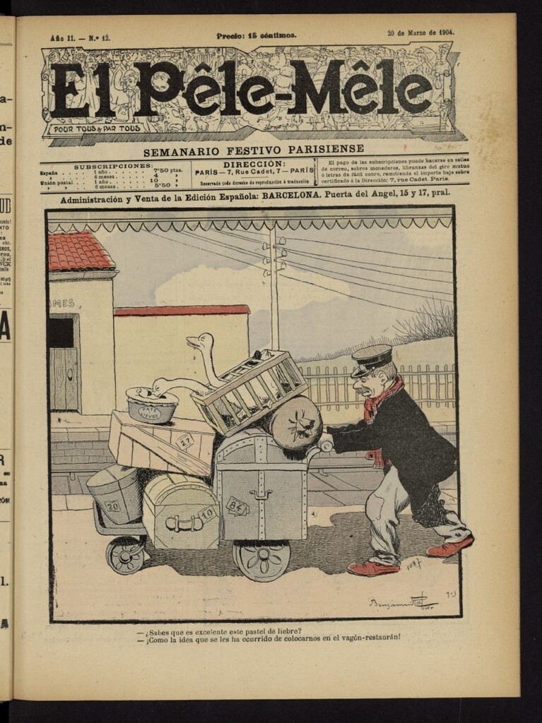 Miniatura de Le Pêle-Mêle del 20 de marzo de 1904, nº 12