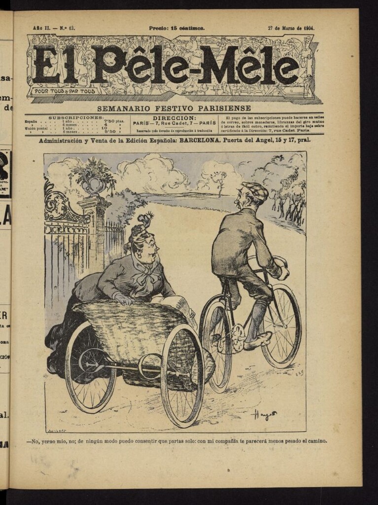 Miniatura de Le Pêle-Mêle del 27 de marzo de 1904, nº 13