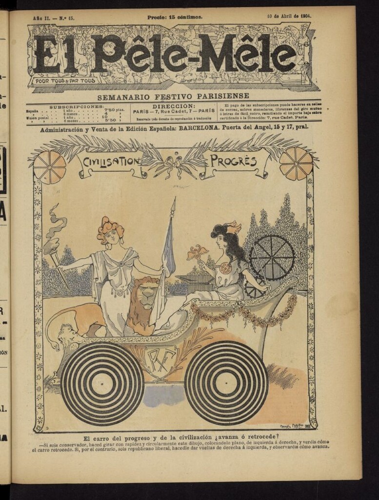 Miniatura de Le Pêle-Mêle del 10 de abril de 1904, nº 15