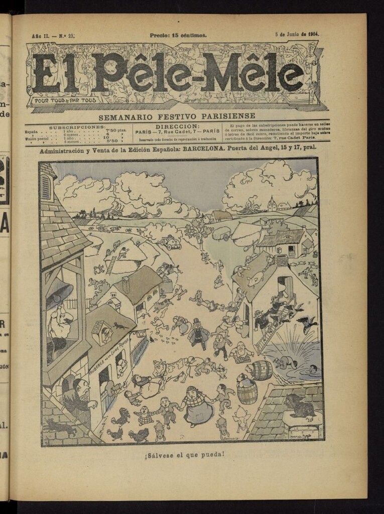 Miniatura de Le Pêle-Mêle del 5 de junio de 1904, nº 23