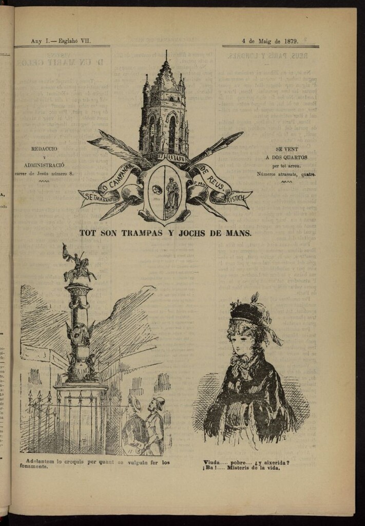 Miniatura de Lo Campanar de Reus del 4 de mayo de 1879, nº 7