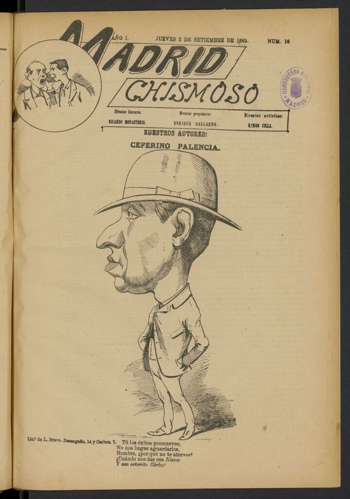 Miniatura de El Madrid chismoso del 3 de septiembre de 1885, nº 16