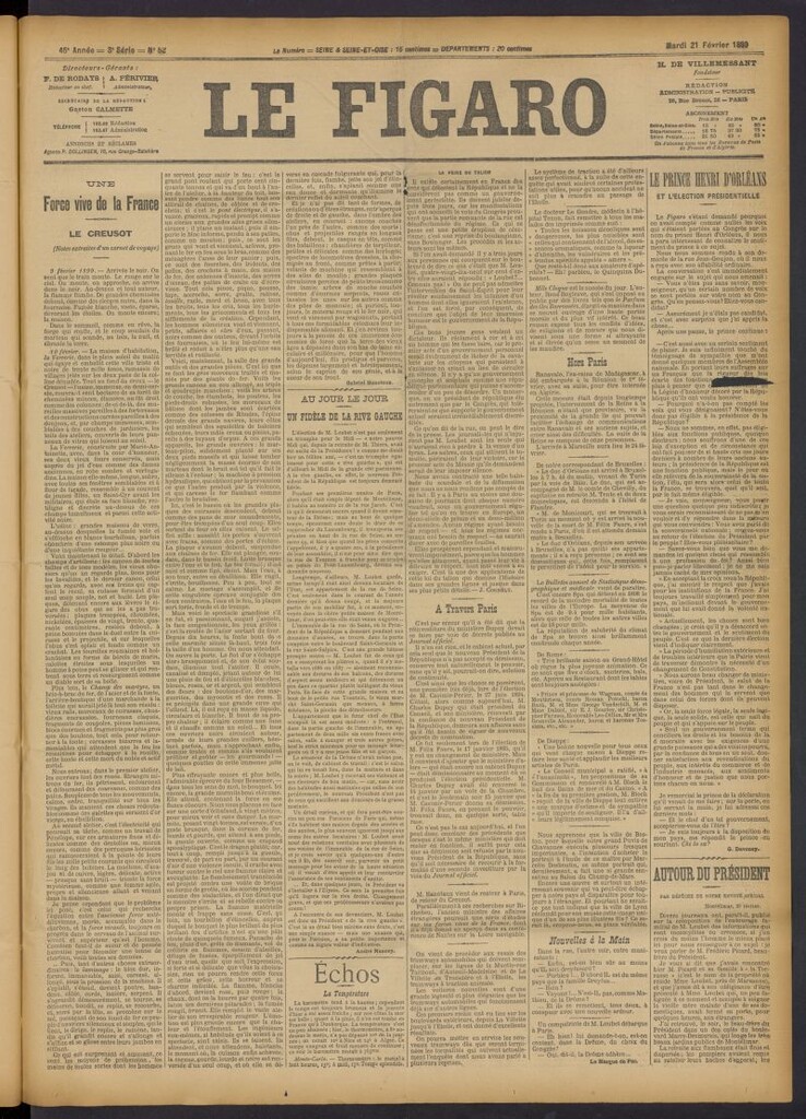 Miniatura de Le Figaro del 21 de febrero de 1899, nº 52