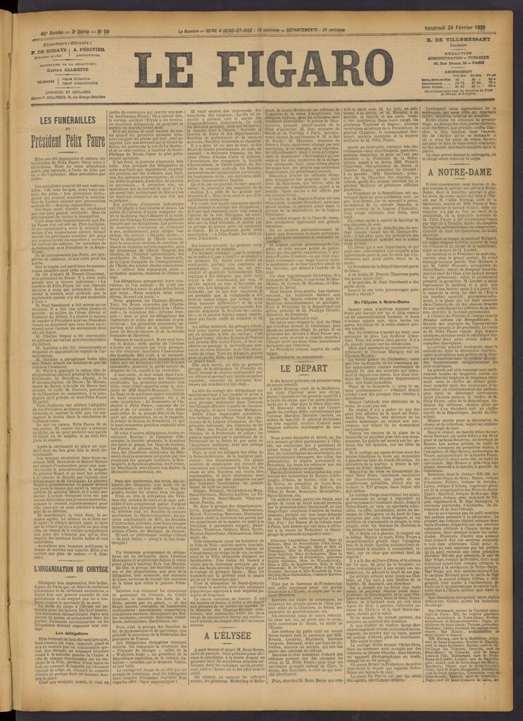 Miniatura de Le Figaro del 24 de febrero de 1899, nº 55
