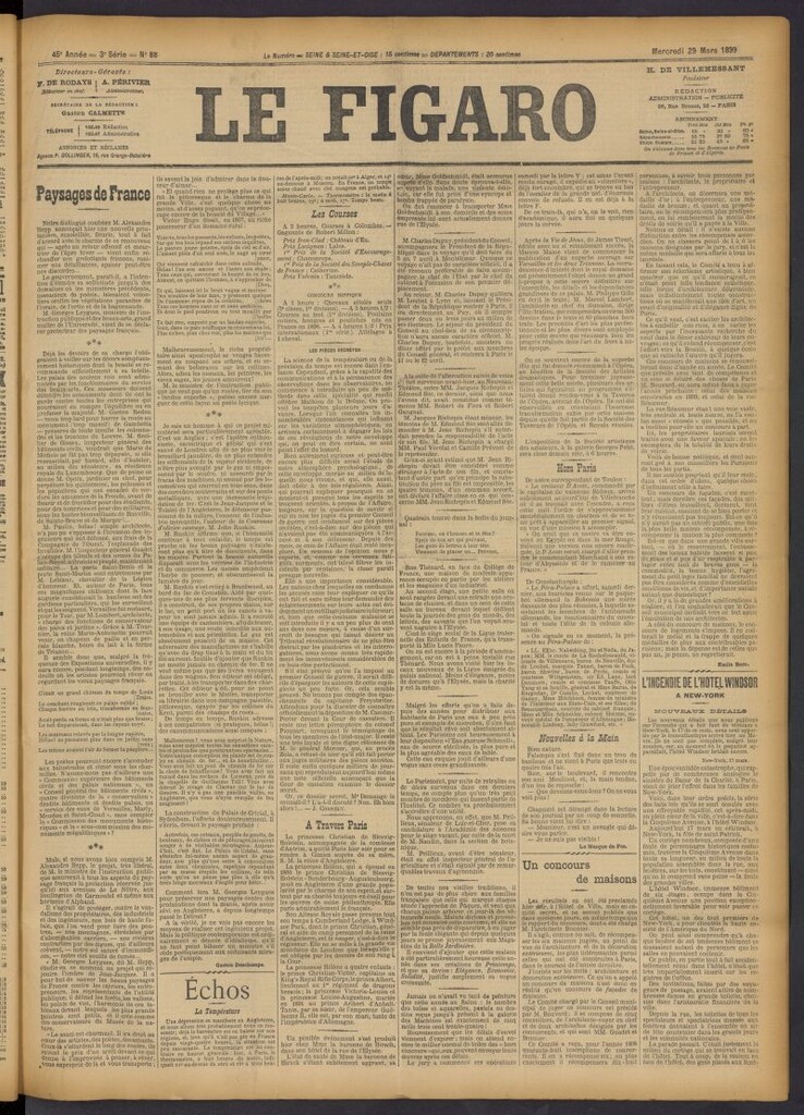 Miniatura de Le Figaro del 29 de marzo de 1899, nº 88
