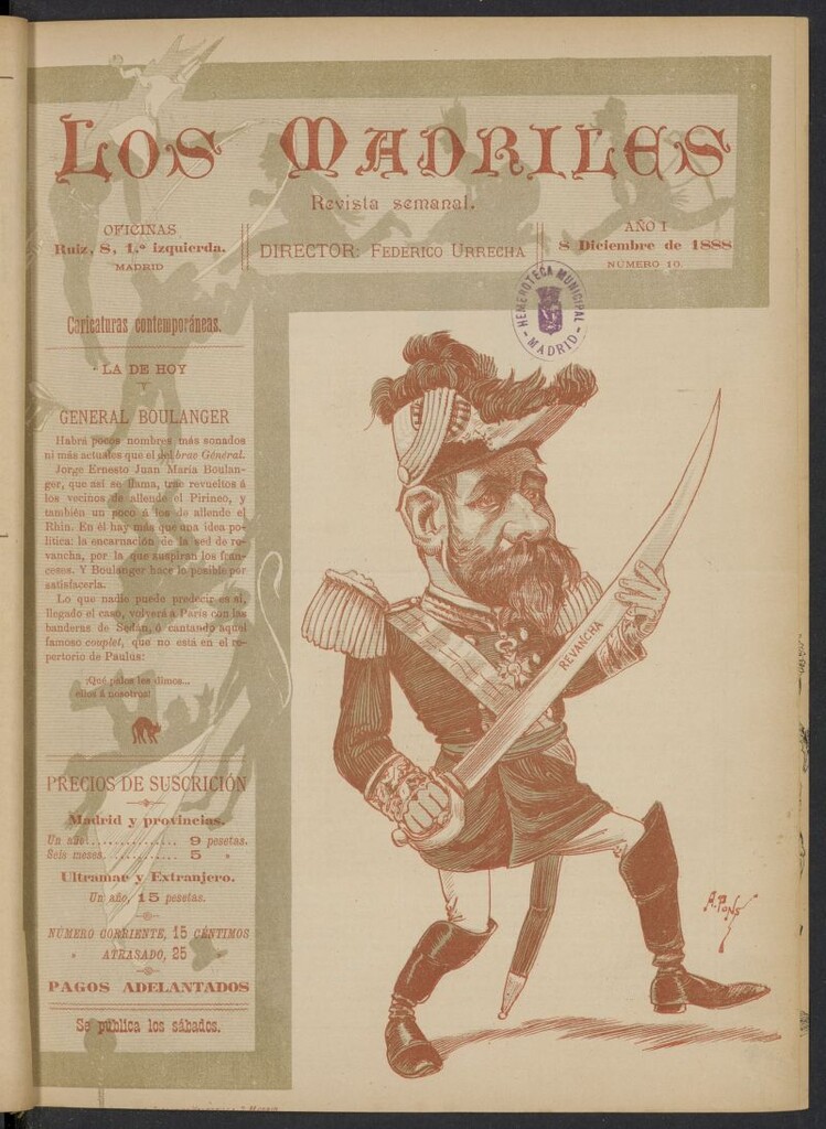 Miniatura de Los Madriles del 8 de diciembre de 1888, nº 10