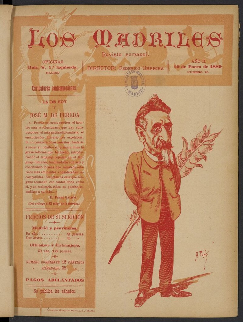 Miniatura de Los Madriles del 19 de enero de 1889, nº 16