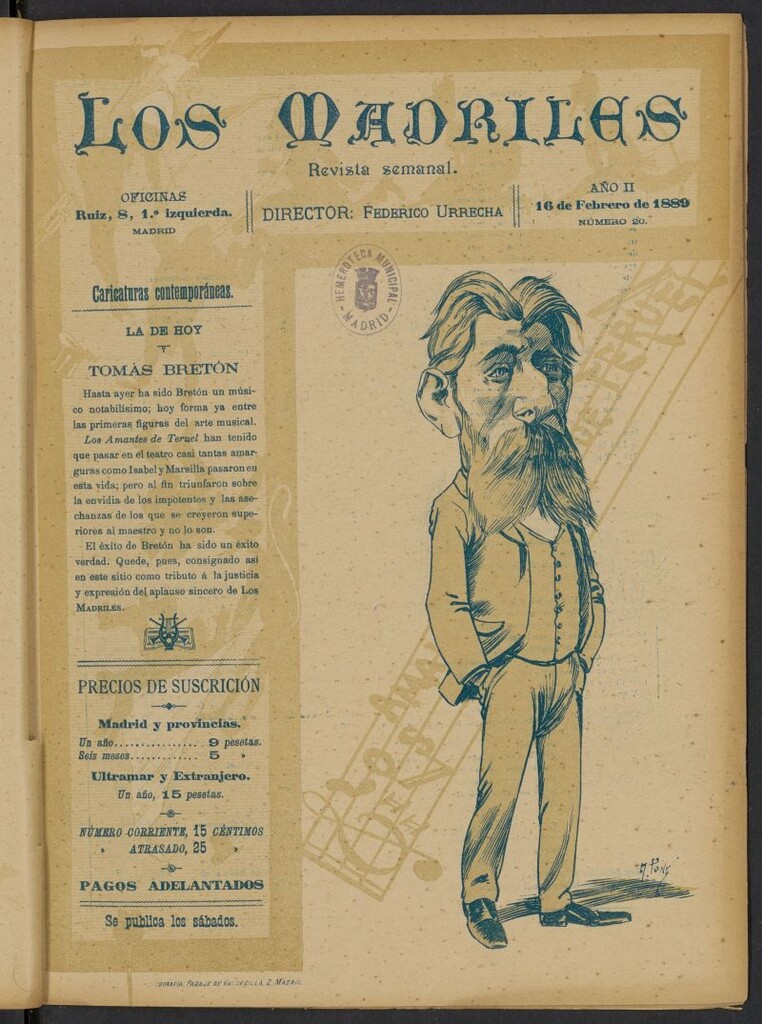 Miniatura de Los Madriles del 16 de febrero de 1889, nº 20
