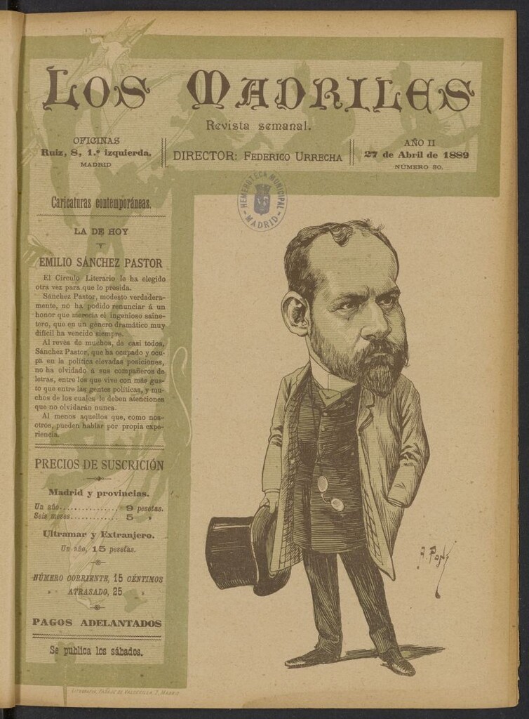 Miniatura de Los Madriles del 27 de abril de 1889, nº 30