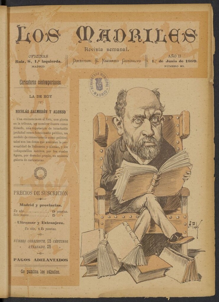 Miniatura de Los Madriles del 1 de junio de 1889, nº 35