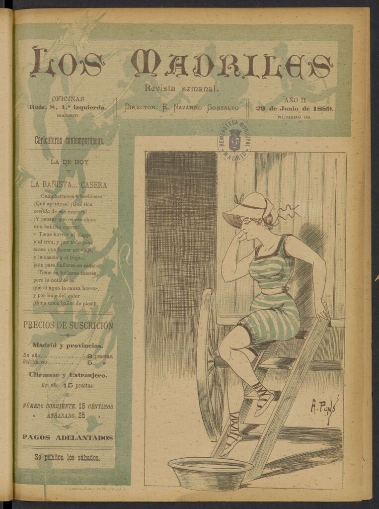 Miniatura de Los Madriles del 29 de junio de 1889, nº 39