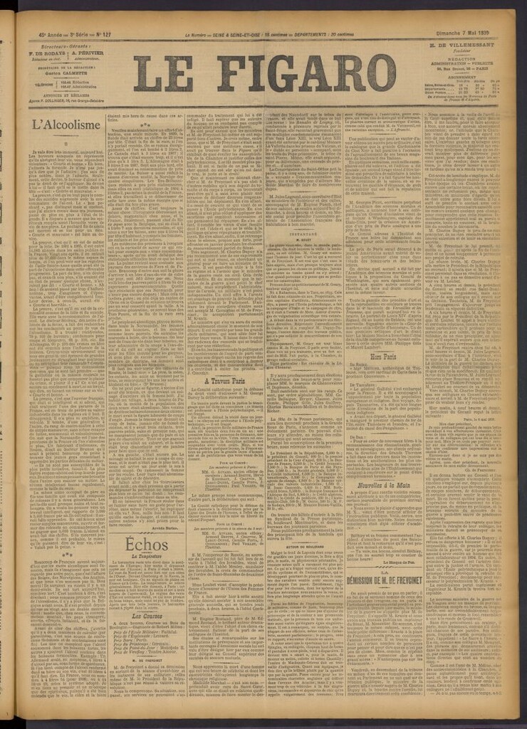 Miniatura de Le Figaro del 7 de mayo de 1899, nº 127