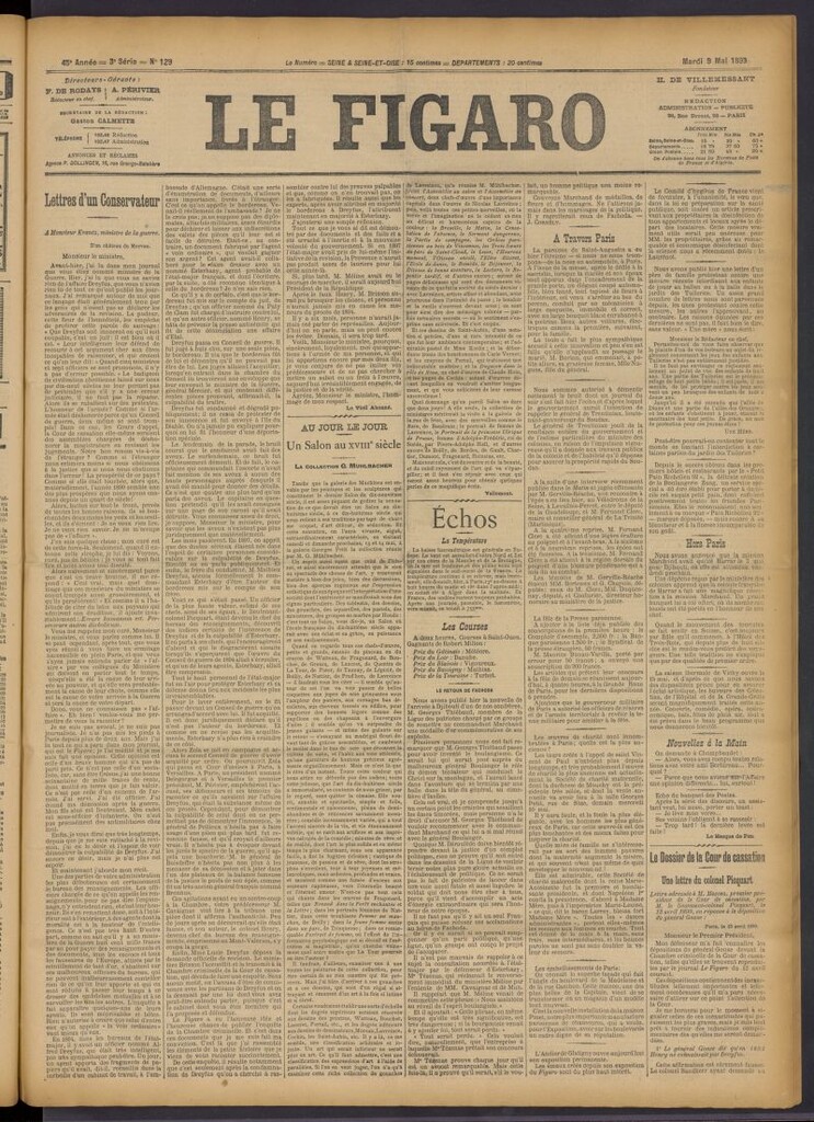 Miniatura de Le Figaro del 9 de mayo de 1899, nº 129