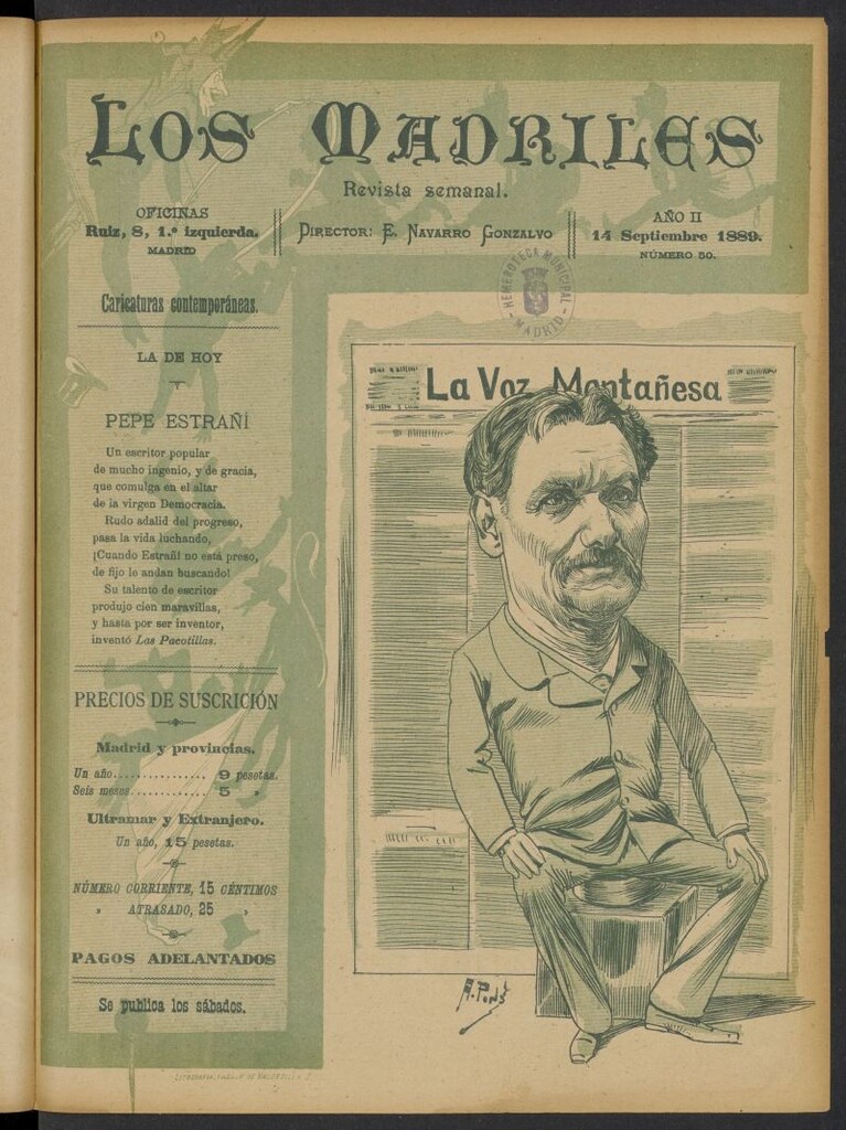 Miniatura de Los Madriles del 14 de septiembre de 1889, nº 50