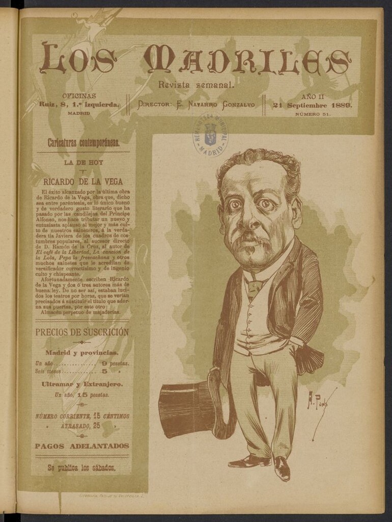 Miniatura de Los Madriles del 21 de septiembre de 1889, nº 51