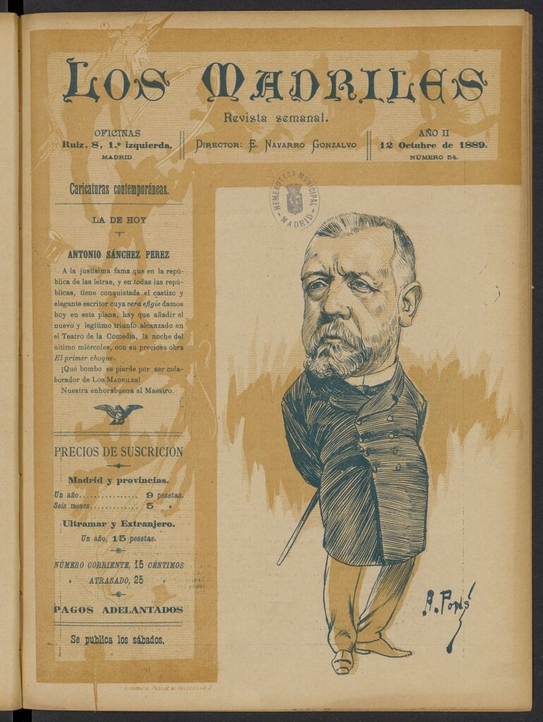 Miniatura de Los Madriles del 12 de octubre de 1889, nº 54
