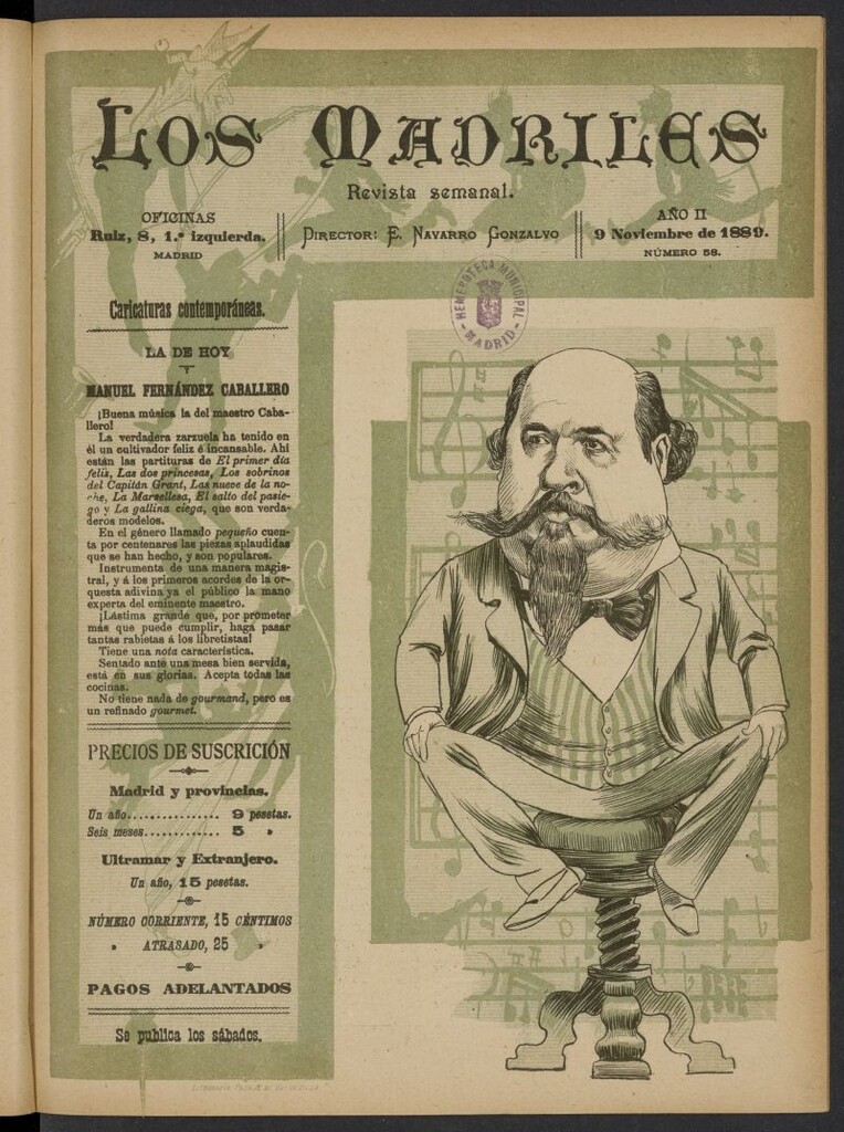 Miniatura de Los Madriles del 9 de noviembre de 1889, nº 58