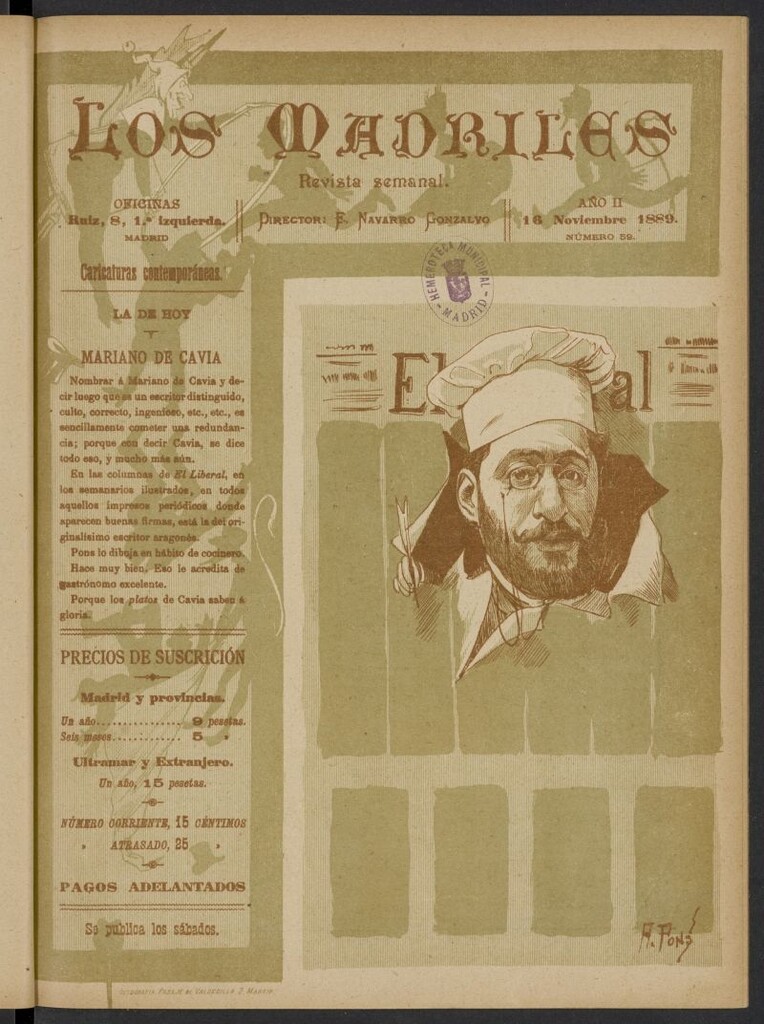 Miniatura de Los Madriles del 16 de noviembre de 1889, nº 59
