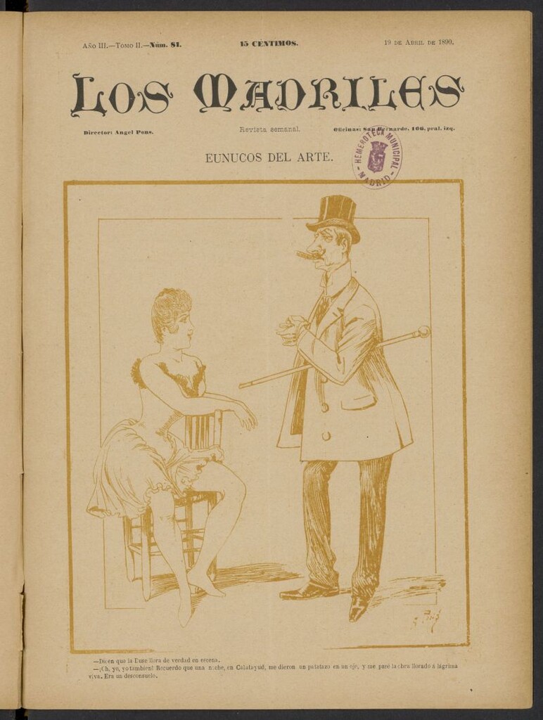 Miniatura de Los Madriles del 19 de abril de 1890, nº 81