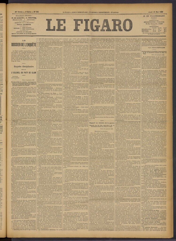 Miniatura de Le Figaro del 25 de mayo de 1899, nº 145