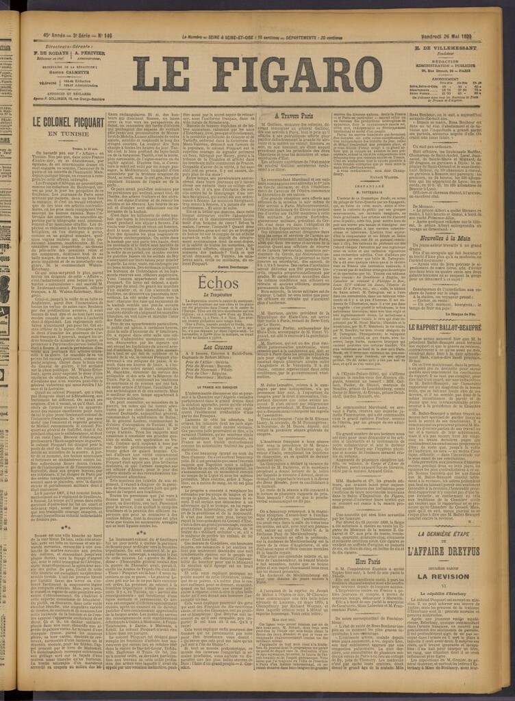 Miniatura de Le Figaro del 26 de mayo de 1899, nº 146