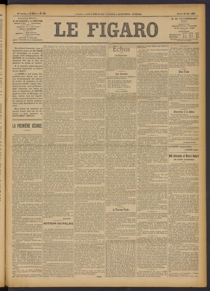 Miniatura de Le Figaro del 30 de mayo de 1899, nº 150