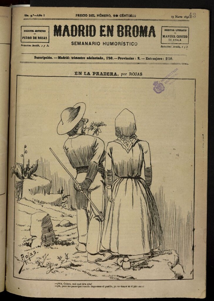 Miniatura de Madrid en broma: semanario humorístico del 13 de mayo de 1891