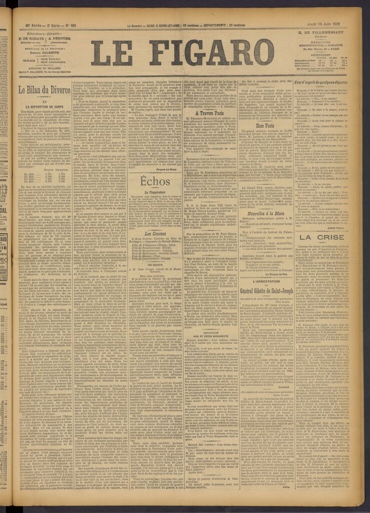 Miniatura de Le Figaro del 15 de junio de 1899, nº 166