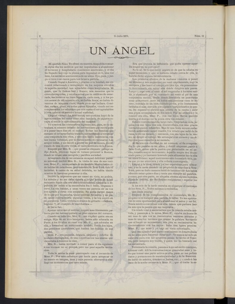 Miniatura de Málaga: sports, moda, fantasías del 15 de julio de 1878, nº 11