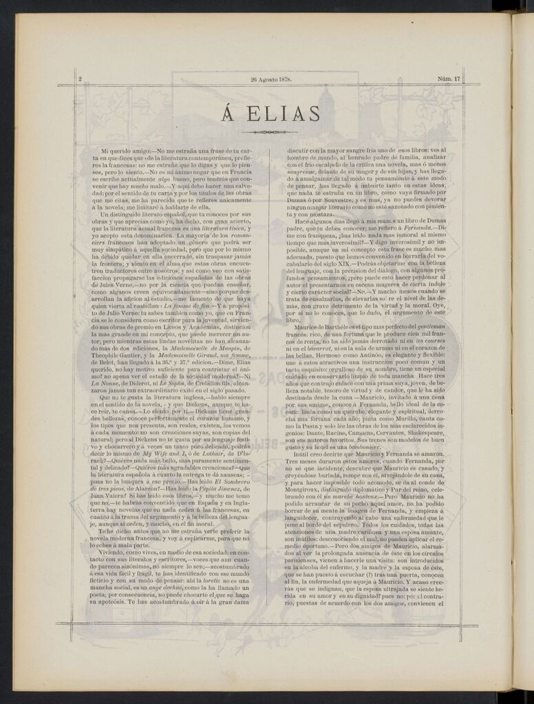 Miniatura de Málaga: sports, moda, fantasías del 26 de agosto de 1878, nº 17