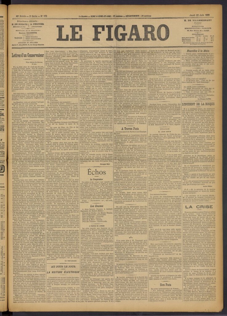 Miniatura de Le Figaro del 22 de junio de 1899, nº 173