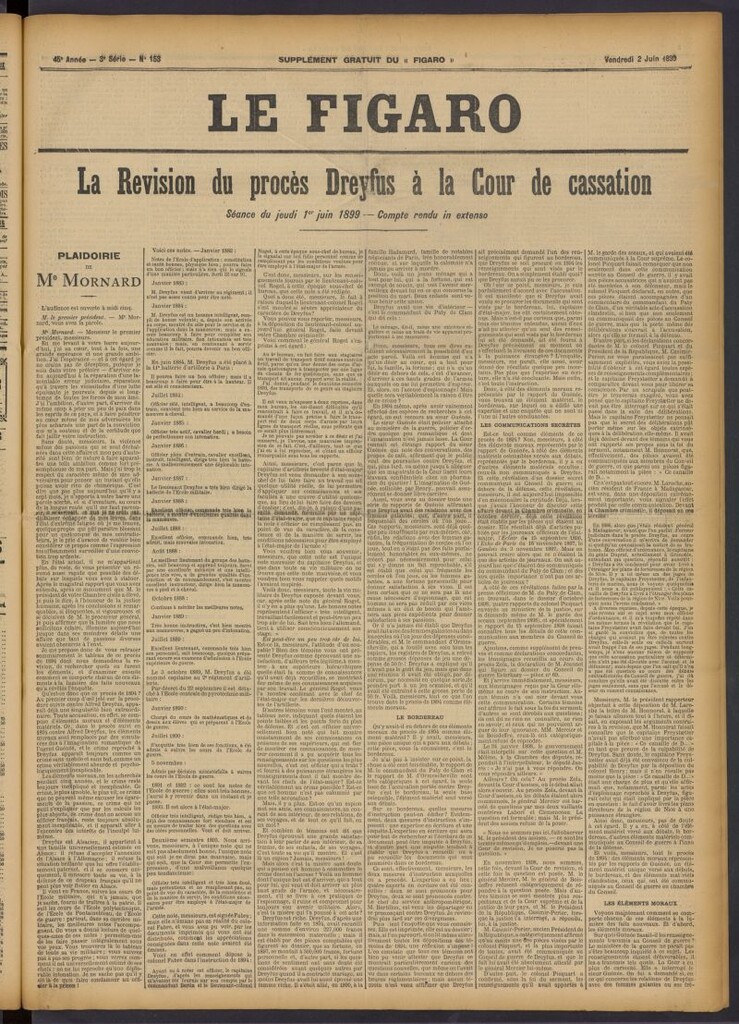 Miniatura de Le Figaro del 2 de junio de 1899, suplemento al nº 153