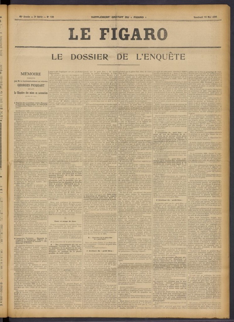 Miniatura de Le Figaro del 19 de mayo de 1899, suplemento al nº 139