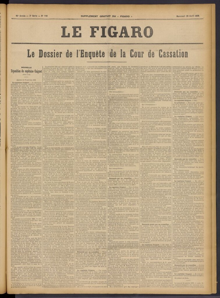 Miniatura de Le Figaro del 26 de abril de 1899, suplemento al nº 116