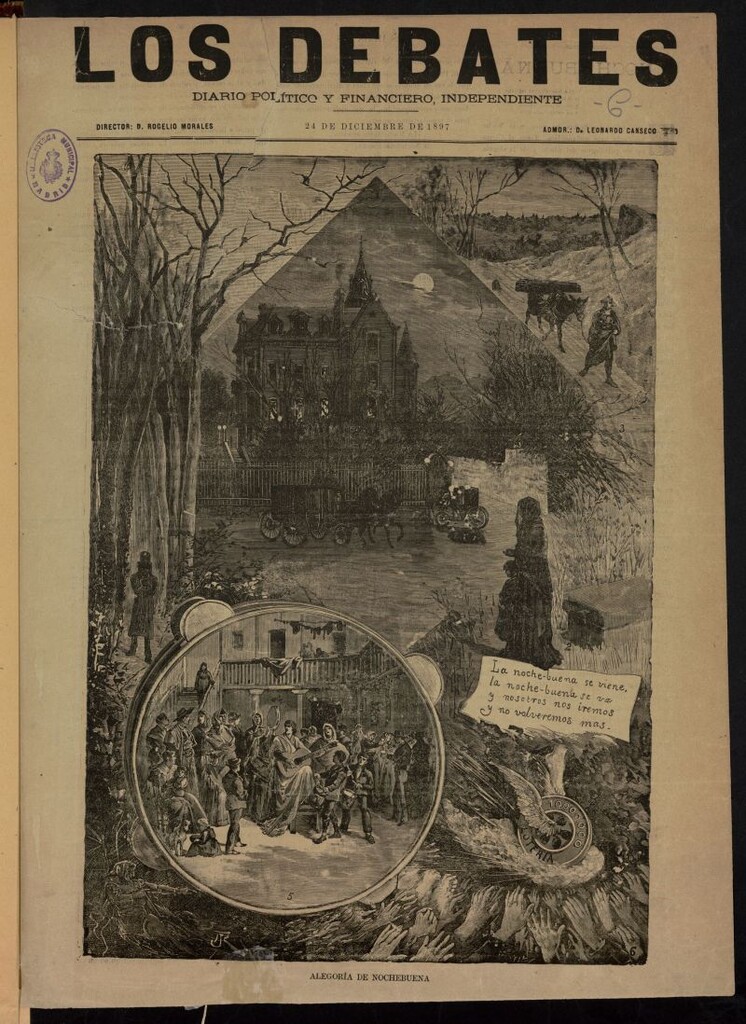 Miniatura de Los Debates: diario político y financiero independiente del 24 de diciembre de 1897