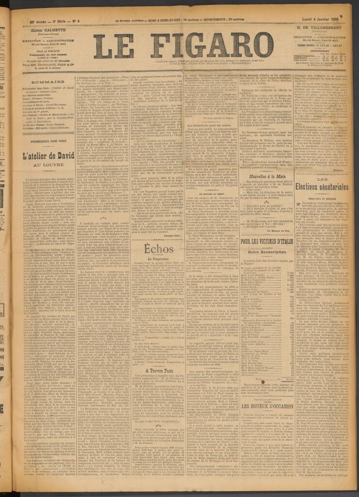 Miniatura de Le Figaro del 4 de enero de 1909