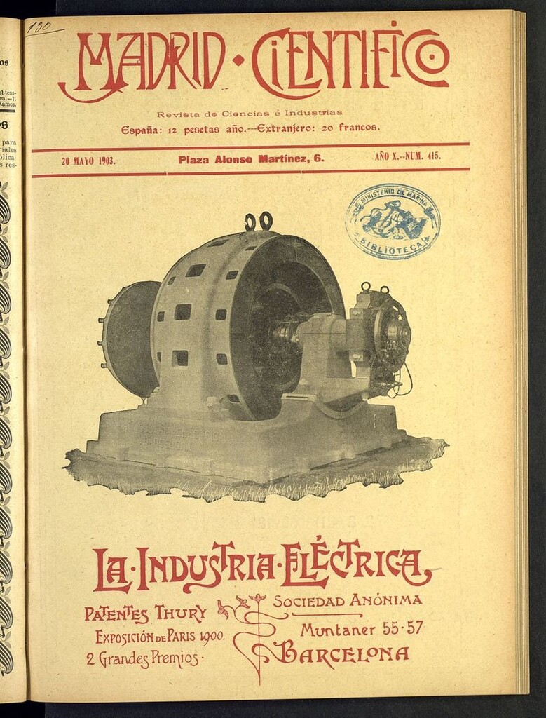 Miniatura de Madrid Científico: revista de Ciencias del 20 de mayo de 1903
