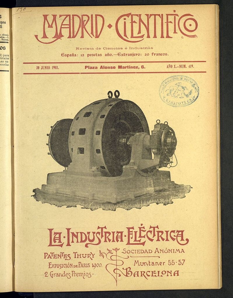 Miniatura de Madrid Científico: revista de Ciencias del 30 de junio de 1903