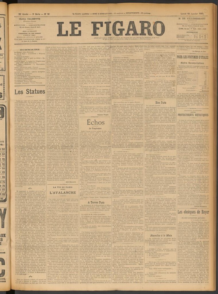 Miniatura de Le Figaro del 18 de enero de 1909