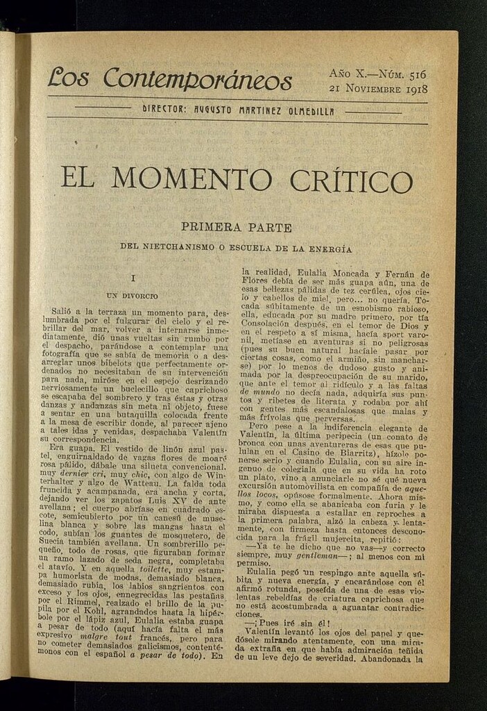 Miniatura de Los Contemporáneos del 21 de noviembre de 1918