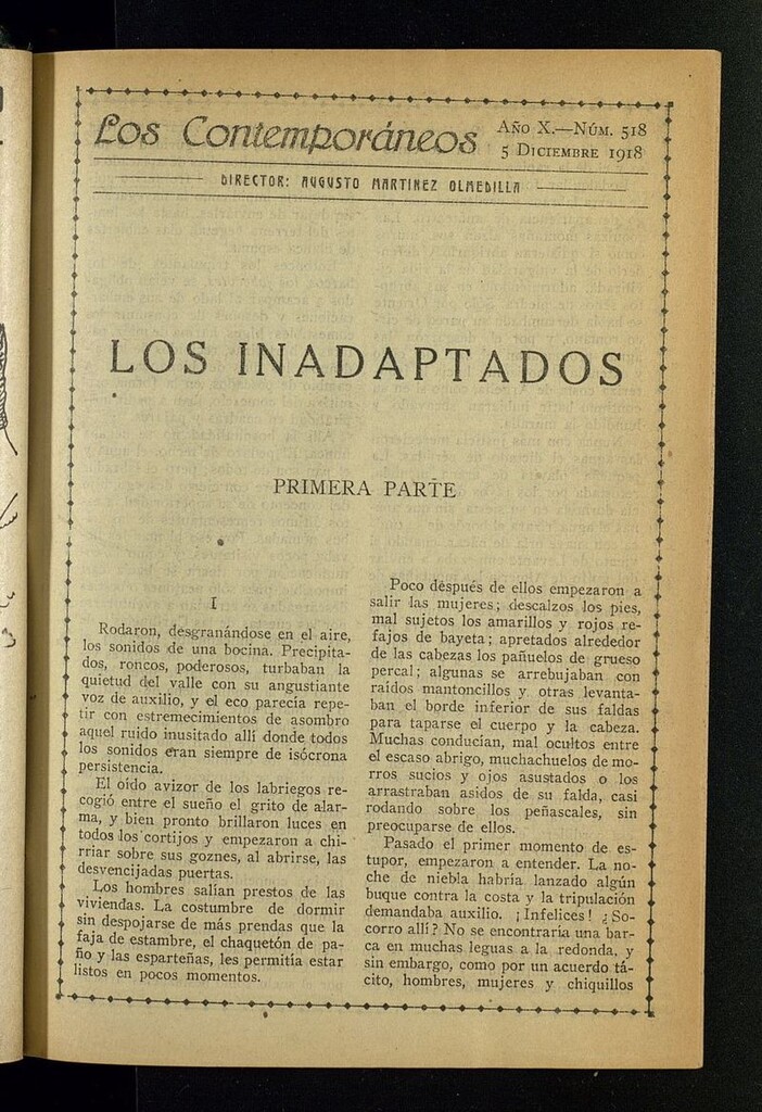 Miniatura de Los Contemporáneos del 5 de diciembre de 1918