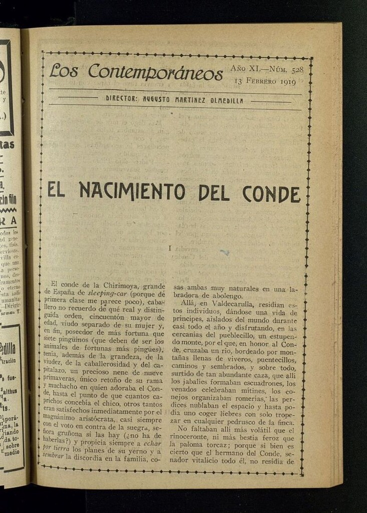 Miniatura de Los Contemporáneos del 13 de febrero de 1919