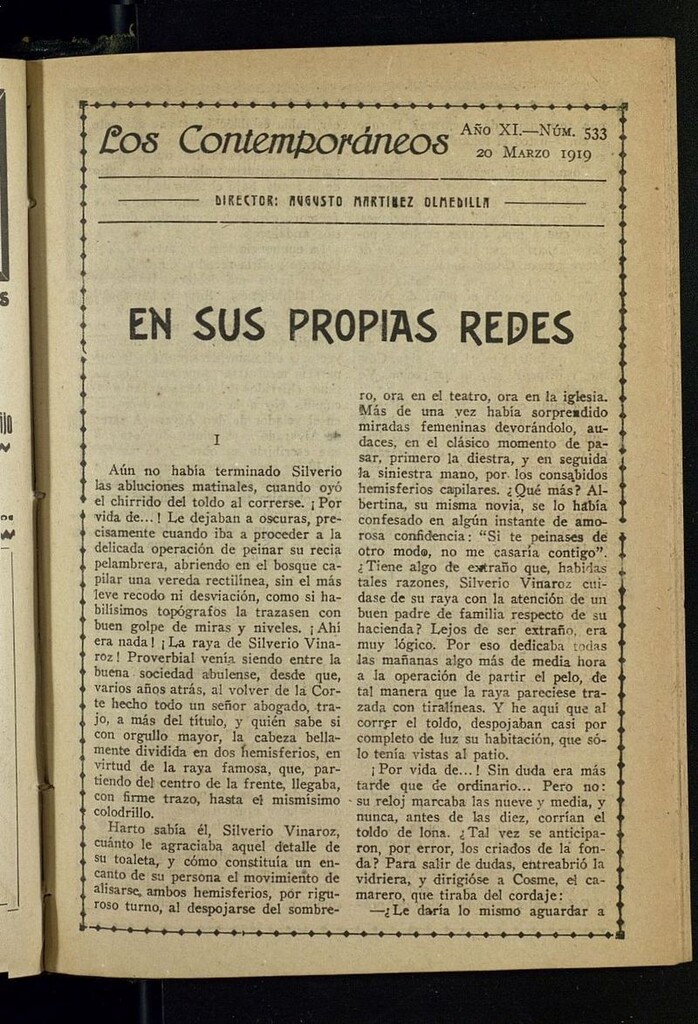 Miniatura de Los Contemporáneos del 20 de marzo de 1919