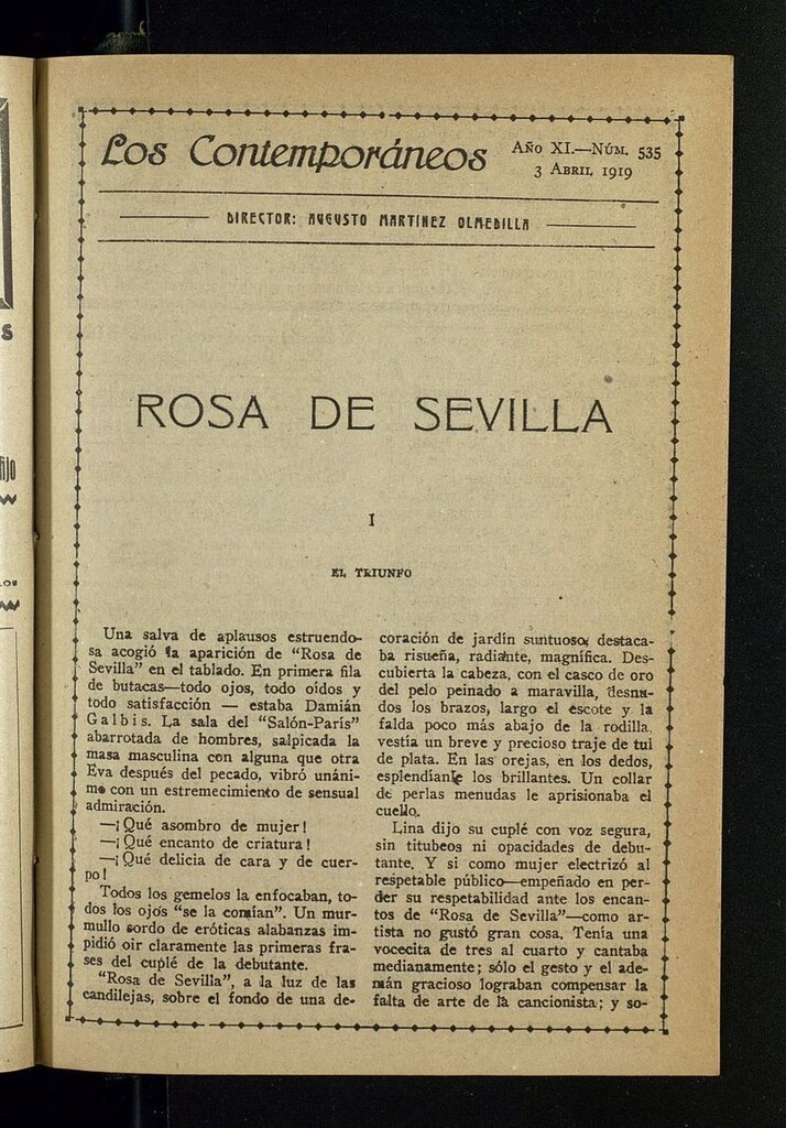 Miniatura de Los Contemporáneos del 3 de abril de 1919
