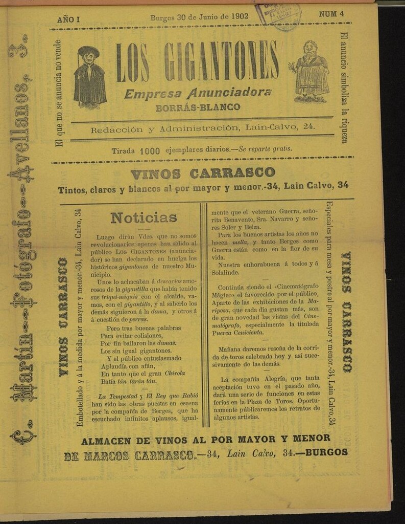 Miniatura de Los Gigantones del 30 de junio de 1902