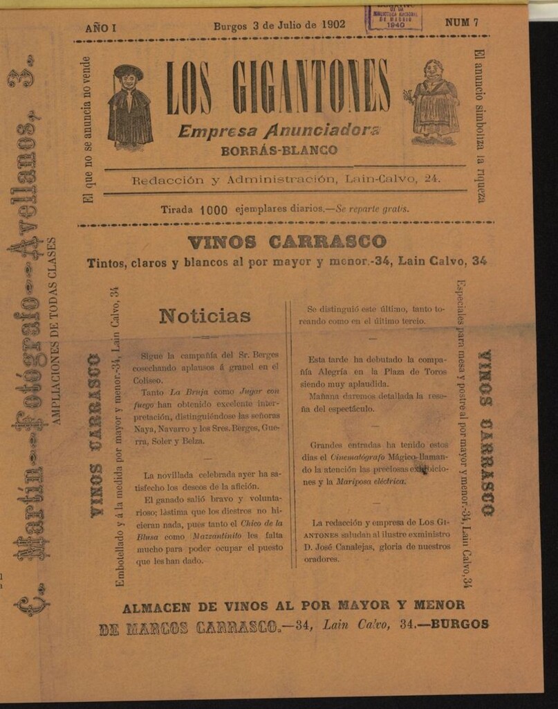 Miniatura de Los Gigantones del 3 de julio de 1902