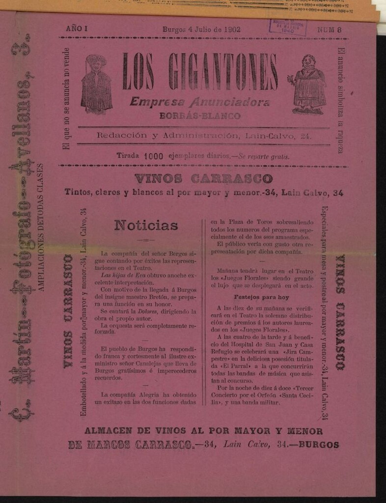 Miniatura de Los Gigantones del 4 de julio de 1902