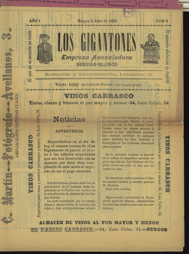 Miniatura de Los Gigantones del 5 de julio de 1902
